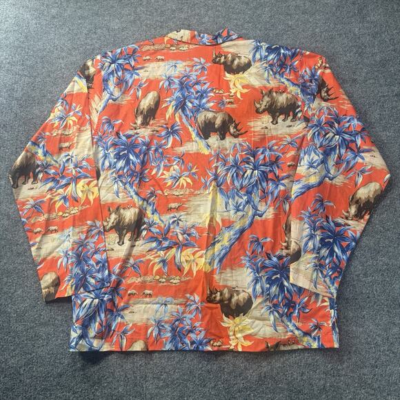 Authentic Polo Ralph Lauren Mens AOP Safari Print Sleepwear Pajama Shirt L NWT - Picture 7 of 10